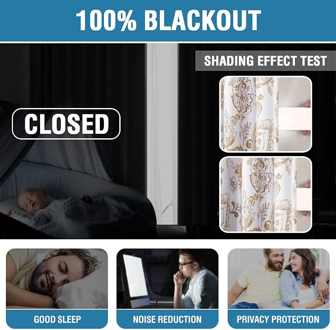 H.VERSAILTEX 100% Blackout Curtains - Image 2