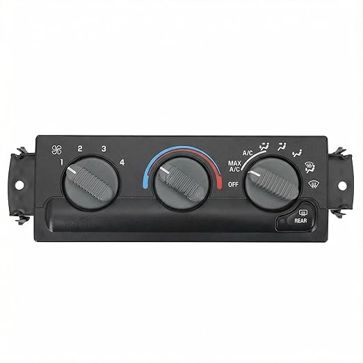 1623939-A A/C Control Switch Air Conditioning Climate Control Module, Front Climate Control Module Panel for Oldsmobile Bravada 1998-2004, Replace OE# 16250545, 09351325, 15098964