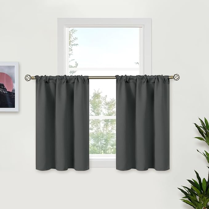BGment Small Blackout Curtains 30 Inch Length by BGment