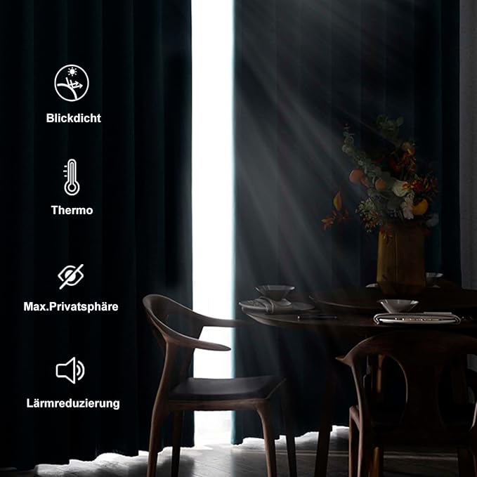 DWCN Blackout Short Curtains for Bedroom - Image 3