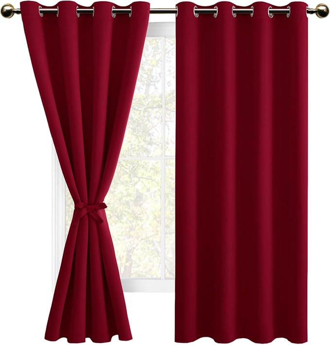 DWCN Blackout Curtains with Tiebacks - Image 7