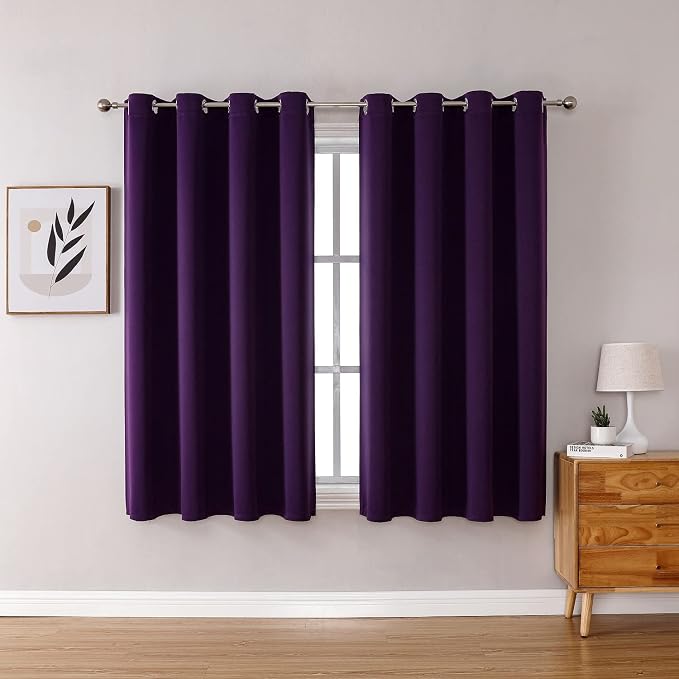 ChrisDowa Blackout Curtains for Bedroom and Living Room 54 Inches Long | 2 by ChrisDowa