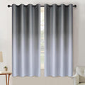 SimpleHome Grey to Grey White Ombre Room Darkening Curtains 63 Inch | Curtains by SimpleHome