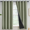 Yakamok Light Sage Blackout Curtains 63 inches Long by Yakamok