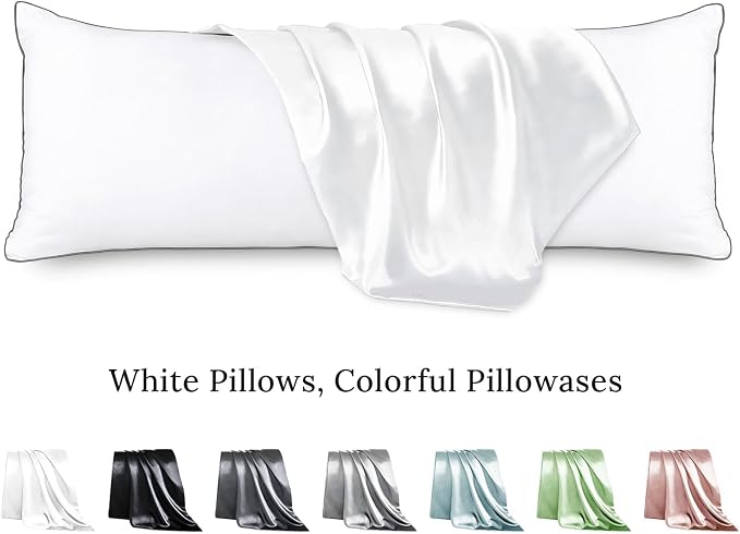 Body Pillow with Satin Pillowcase, Body Pillow - Image 2