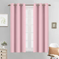 Yakamok Blackout Curtains 38x54 inch Pink Thermal Drapes-Bedroom | 2 panels by Yakamok
