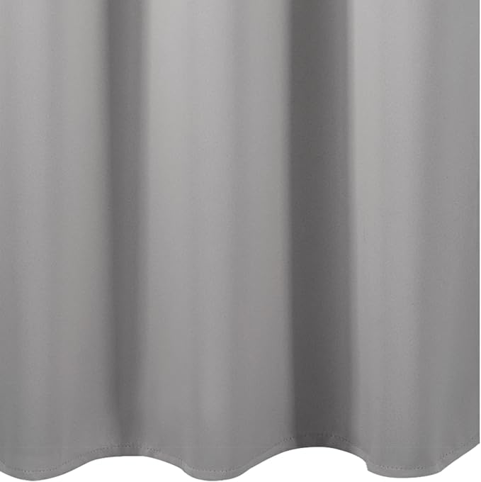 Blackout Curtains 52 x 120 Inch Long Light Grey Curtains Set of 2 Panels Room - Image 8