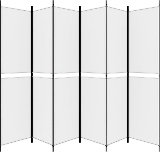 Gecheer 6-Panel Room Divider, Foldable Fabric Room Screen - Image 4