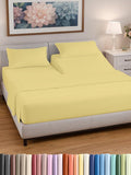 Split Head King Sheet Set – 4 Piece Flex Split Top King Sheets for Adjustable Beds - Fits 14” to 16" Mattress w/ Deep Pockets - Soft, Breathable & Cooling - Luxury Bedding and Wrinkle Free - Yellow