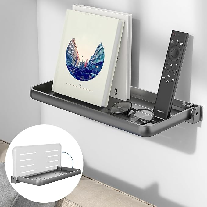 RV Aluminum Fold-Down Wall Shelf by Safoner
