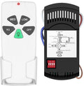 Universal Ceiling Fan Remote Control Kit Dimmable, Replacement for Harbor Breeze Hunter Hampton Bay Litex Kichler Allen + Roth Westinghouse Honeywell Ceiling Fans FAN-28R KUJCE9103 CHQ8BT7030T