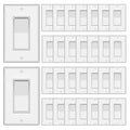 ThunderWay Single Pole Decorator Wall Light Switch with Wall Plate, 15A 120V/277V, On/Off Paddle Switch, Residential Grade - UL Listed, White (30)