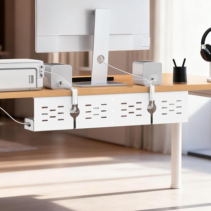 Univivi Under Desk Cable Management Tray, Cable Management, 32 inch, Under Desk - Image 6