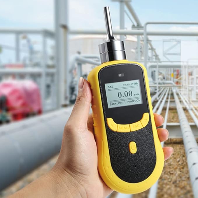 ATO Portable Nitrogen Gas Leak Detector 0 to 100% Vol, N2 Gas Monitor with Sound and Light Alarm