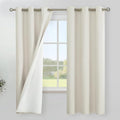 YoungsTex Linen Blackout Curtains 63 Inch Length by YoungsTex