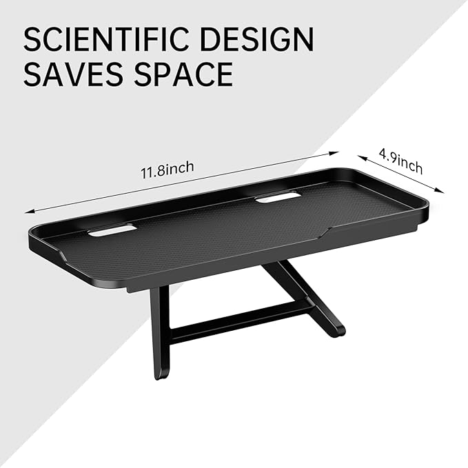 CABTE 2 Pcs TV Top Shelf- Adjustable Monitor Screen Shelf, TV Top Storage Bracket Computer Screen Shelf for Soundbar, Media Boxes, Game Console, Router and Home,11.8 x 4.9in