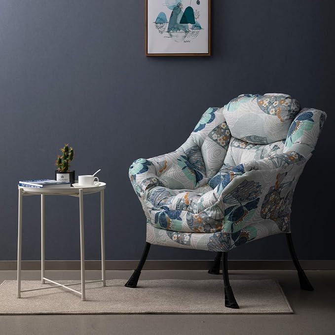 HollyHOME Lazy Chair with Armrest and Side Pocket, Comfy Accent Lounge Chair - Image 8