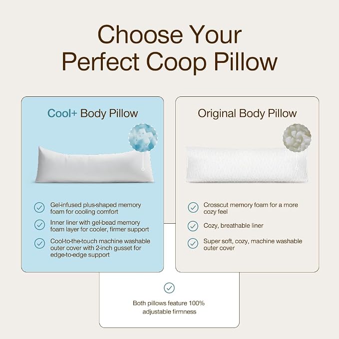 Coop Home Goods Original Adjustable Body Pillow, 20x54 Long Pillow - Image 8