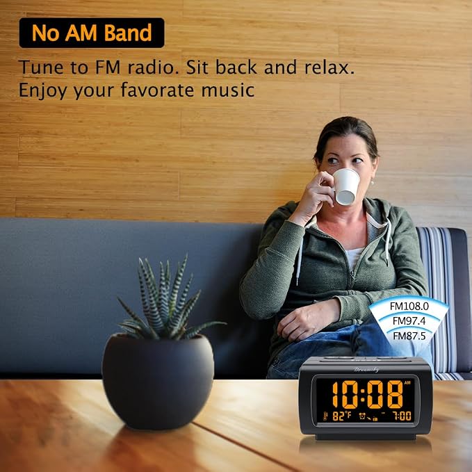 DreamSky Alarm Clock Radio for Bedrooms - Image 3