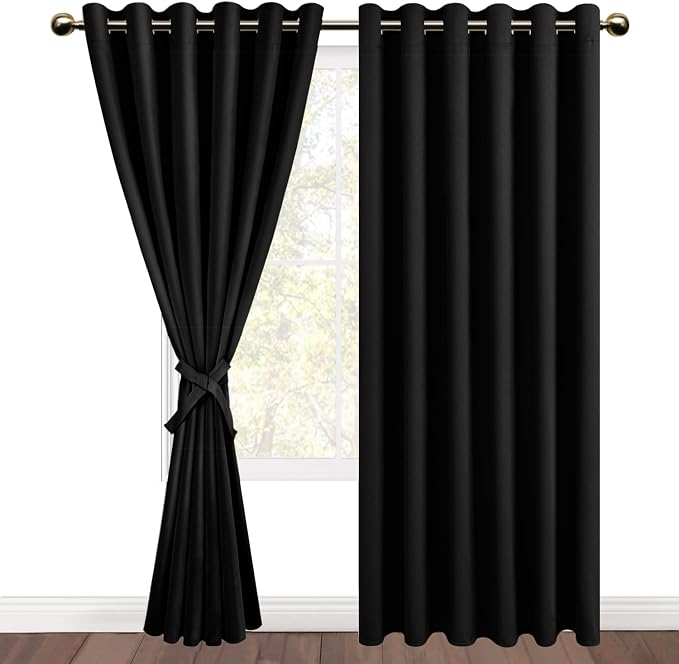 DWCN Black Blackout Curtains for Bedroom - Image 7