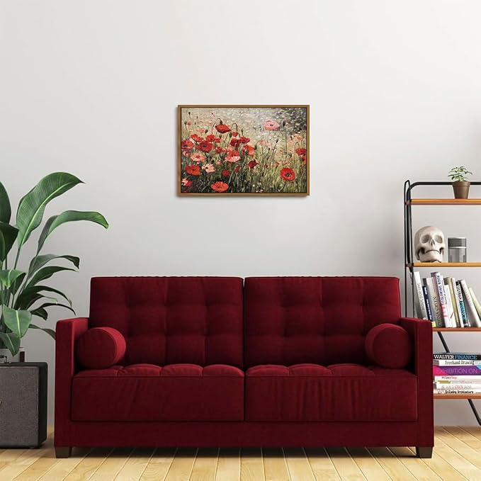 OIQArtOIQ Vintage Landscape Canvas Wall Art Framed Natural Scenery Painting - Image 4