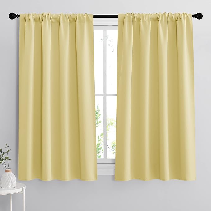 RYB HOME Small Window Curtains 45 inches Length by RYBHOME