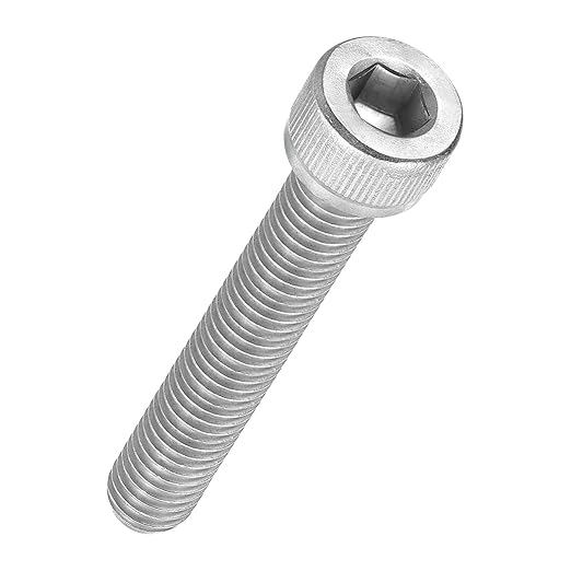 Kozelo 5pcs Socket Head Cap Screws - [M8-1.25 x 50mm] 304 Stainless Steel Allen Socket Drive for Electrical Motor 3D Printing Fan Engine Replacement Use, Silver