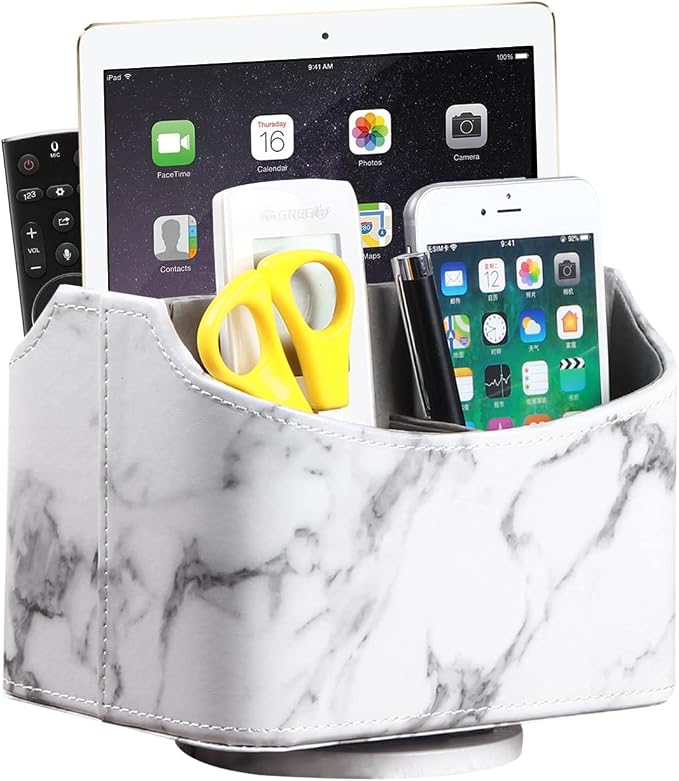 360° Spinning Remote Control Holder, TV Remote Caddy by YAPISHI