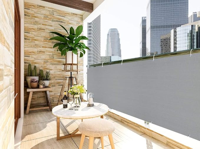 LOVE STORY 3' x 10' Balcony Privacy Screen Cover - Image 2