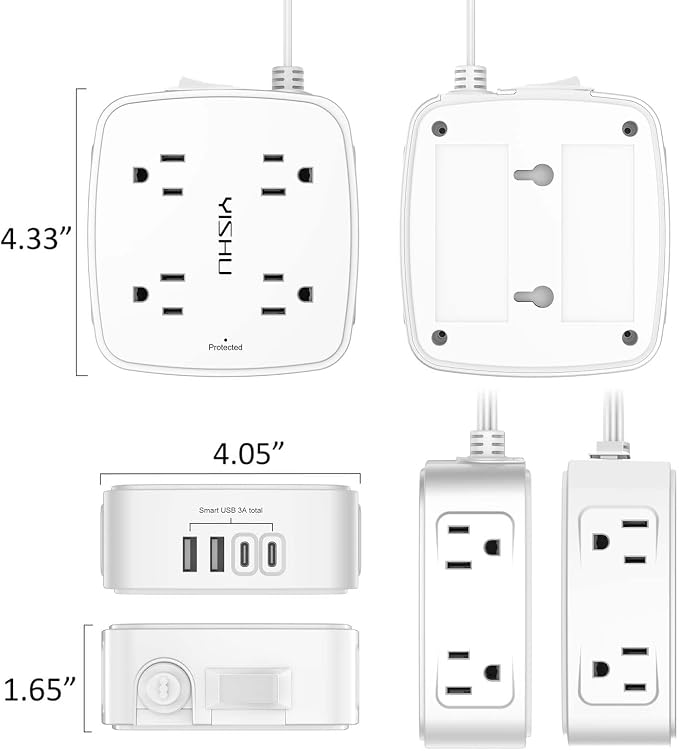 10 Ft Surge Protector Power Strip - Image 7