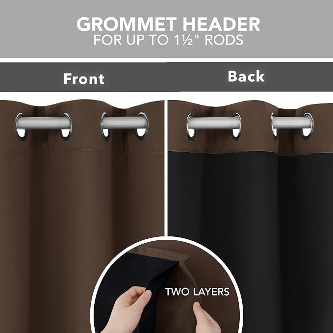 Deconovo Living Room 100% Blackout Curtains - Image 3