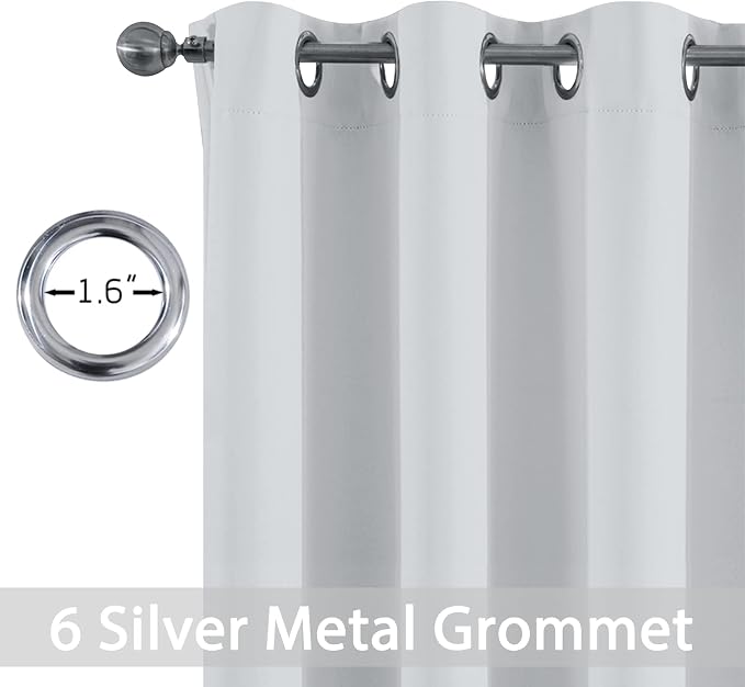 Yakamok 72 Inch Length 100% Blackout Curtains - Image 2
