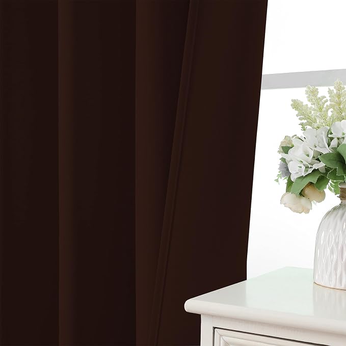 CUCRAF Blackout Curtains 54 inch Length 2 Panels Set, Rod Pocket Room Darkening - Image 6