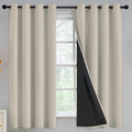 Yakamok Stone Blackout Curtains 63 inches Long by Yakamok