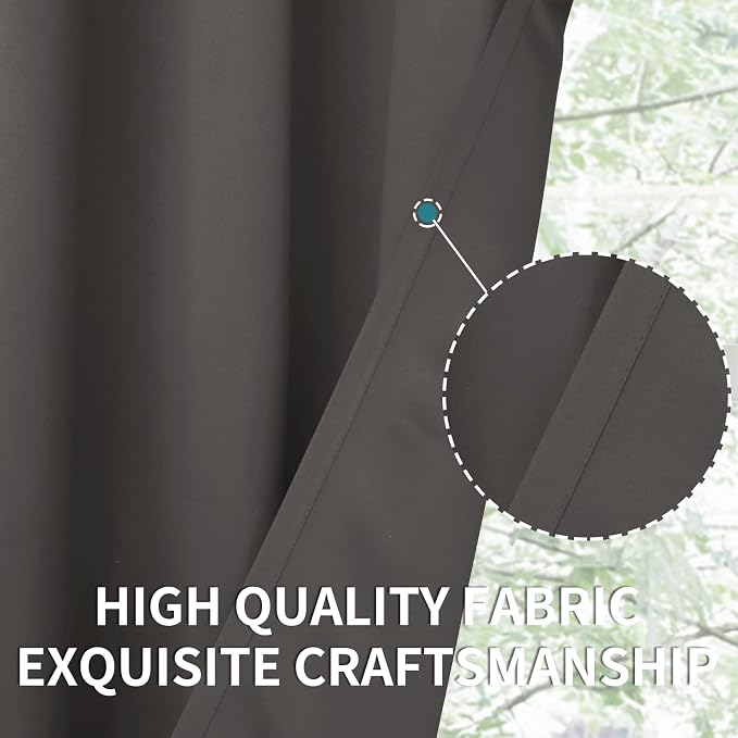 BGment Blackout Curtains for Bedroom 63 Inches Length - Image 5