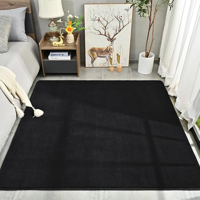 4x4 Square Area Rugs for Bedroom Living Room, Modern Non Slip Minimalist Carpet - Image 8