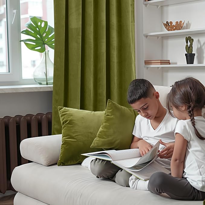 BGment 96 Inch Blackout Velvet Curtains - Image 9