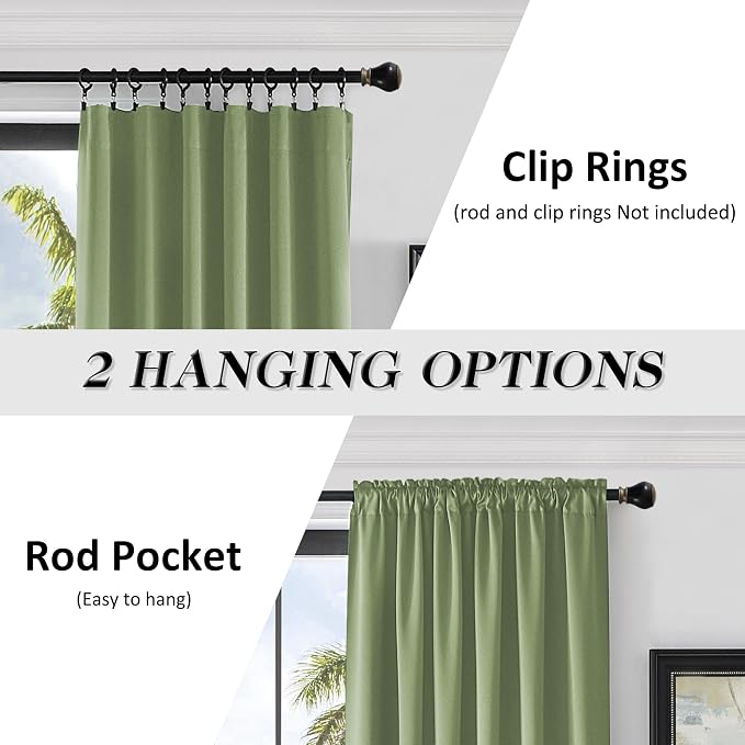 Patio Door 108 Inches Long Curtain Panels - Image 2