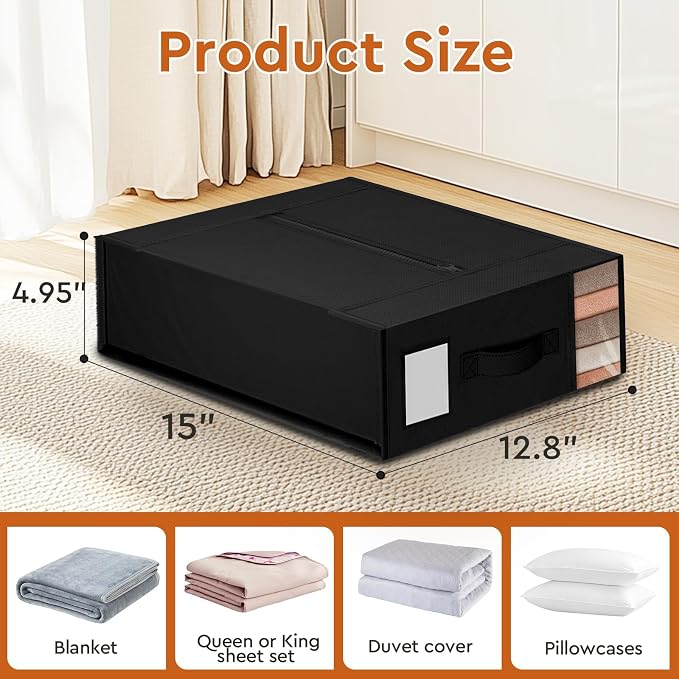 StorageTastic Bed Sheet Closet Organizers and Storage Under Bed Storage | - Image 2