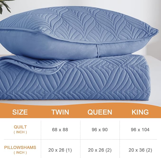 Whale Flotilla Extra Soft Twin Quilt Bedding Set, Lightweight Bedspreads | - Image 4