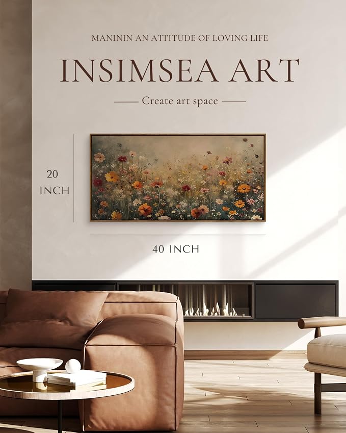 InSimSea Extra Large Framed Vintage Wall Art, Living Room Country Farmhouse - Image 3