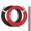 Solar Panel Wire - iGreely 12 Gauge Wire 30Ft Black & 30Ft Red 12AWG(4mm²) Tinned Copper PV UV Resistant Cable for Boat Marine Automotive RV Solar Panel Outdoor