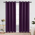 COSVIYA Grommet Room Darkening Purple Curtains 84 inch Long by COSVIYA