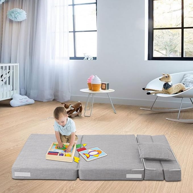Folding Sleeper Chair Sofa Bed Lazy Couch - Image 6