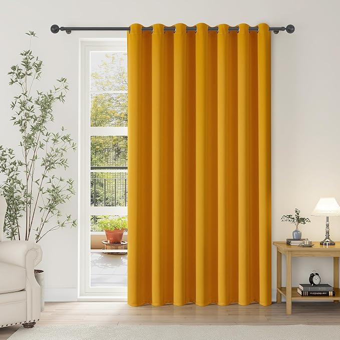 ChrisDowa Room Divider Curtain 120 Inch Long Sliding Door Curtains, 1 Panel | by ChrisDowa
