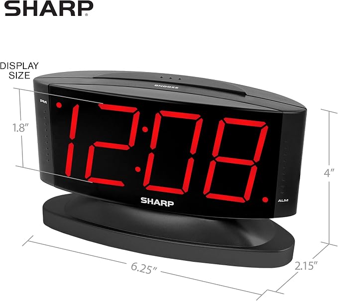 Sharp Outlet-Powered Alarm Clock - Image 5
