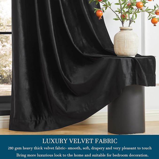 PRIMROSE Black Curtains 108 inch - Image 4