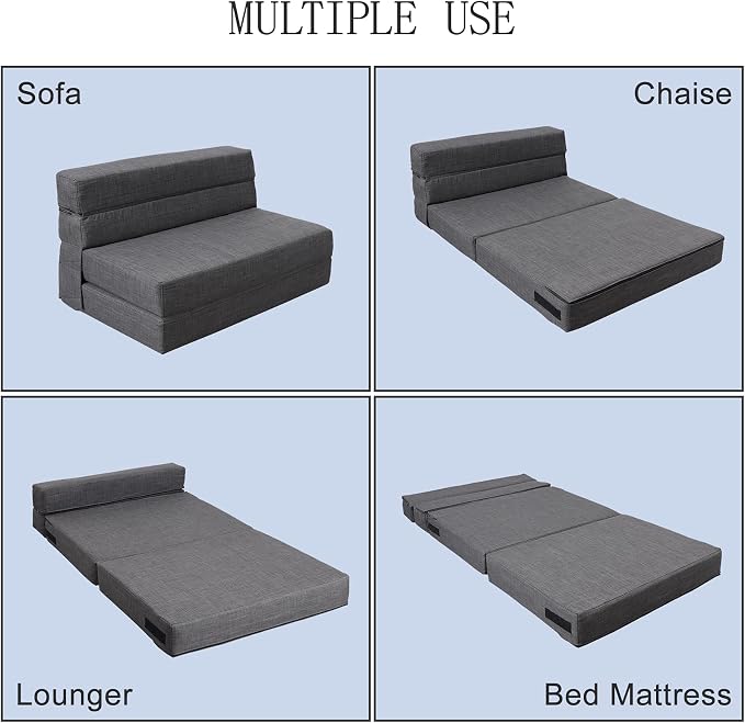 Folding Sleeper Chair Sofa Bed - Image 4