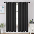 CUCRAF Dark Grey Blackout Curtains 72 inch Length 2 Panels Set, Room Darkening by CUCRAF