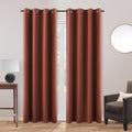 KOUFALL Warm Terracotta Curtains by KOUFALL